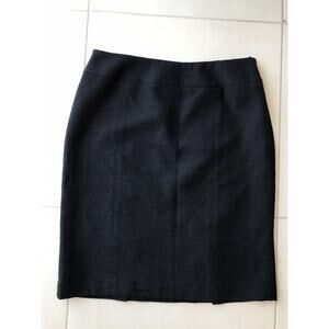 Lafayette 148 New York Wool Blend Straight Skirt FLAW